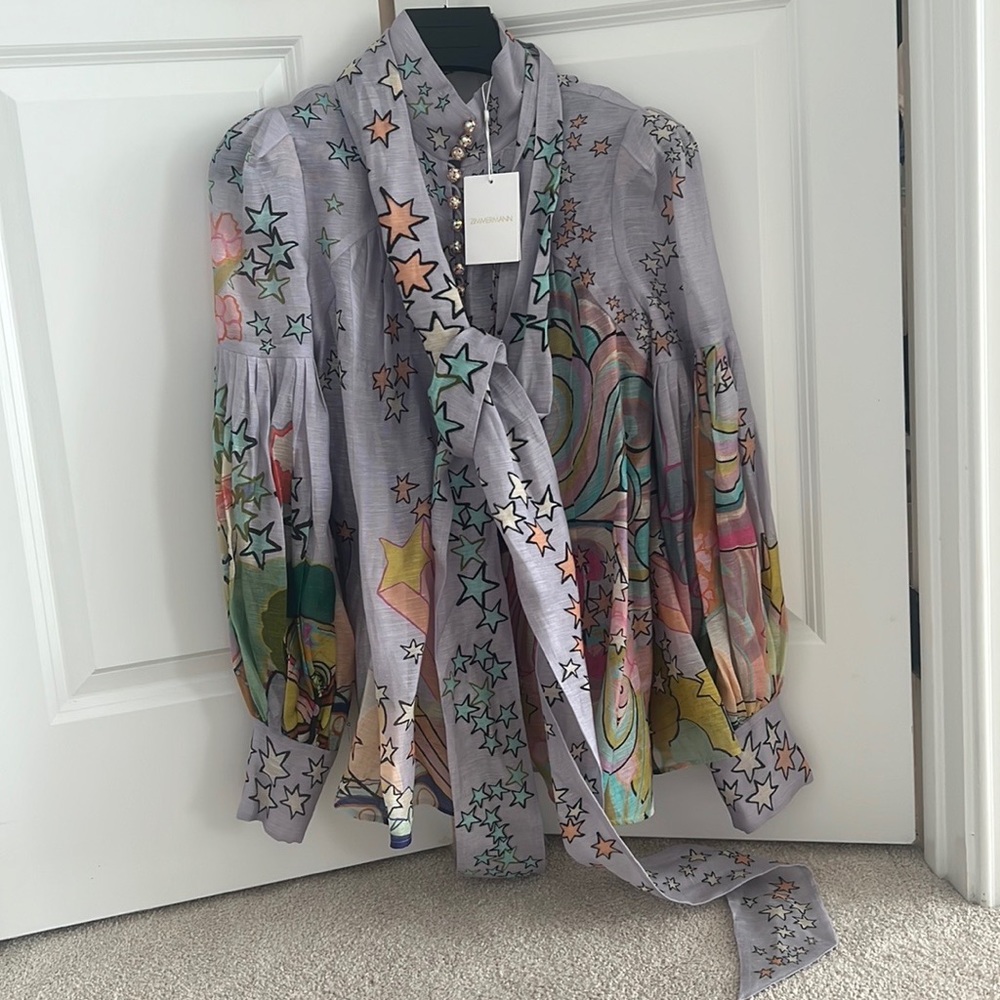 Zimmermann concert tie neck blouse - Picture 9 of 9